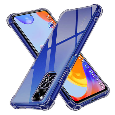 Husa pentru Xiaomi Redmi Note 11 Pro 4G, Techsuit Shockproof Clear Silicone, fumuriu