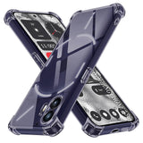 Husa pentru Nothing Phone (2), Techsuit Shockproof Clear Silicone, fumuriu