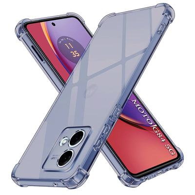 Husa pentru Motorola Moto G84, Techsuit Shockproof Clear Silicone, fumuriu