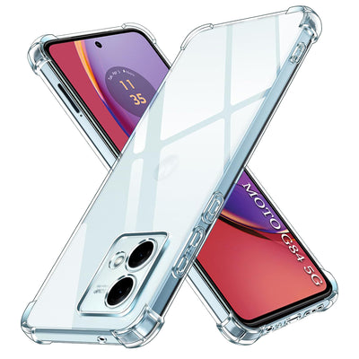 Husa pentru Motorola Moto G84, Techsuit Shockproof Clear Silicone, transparenta