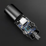 Incarcator auto Techsuit Premium NanoVolt (C5), Mini Design, Incarcare rapida, Type-C PD30W, Pull Ring, Aluminium Alloy, negru