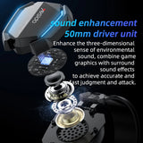 Casti gaming Yesido cu fir Casti (EK03), pentru Gaming, Jack 3.5mm, USB, cu Microfon, Lights, 2m, negru