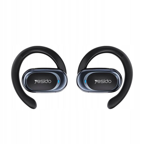 Casti wireless Yesido (YSP13), cu Bluetooth V5.3, Open-ear Design, Air Conduction Sunet, 600mAh, LED, negru