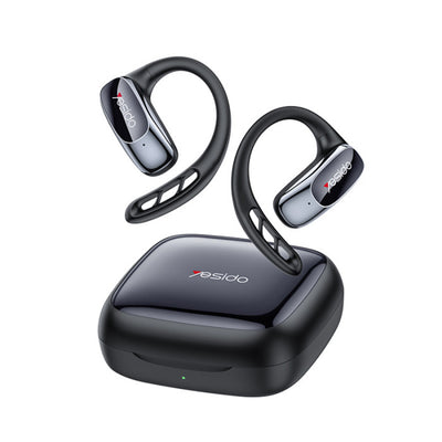Casti wireless Yesido (YSP24), cu Bluetooth V5.4, Open-ear Design, Three-band Prominence, Touch, 400mAh, USB-C, negru