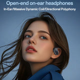 Casti wireless Yesido (YSP25), cu Bluetooth V5.3, Open-ear Design, IP54, 600mAh, negru