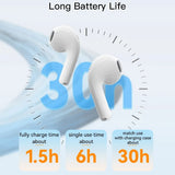 Casti wireless Yesido (TWS18), Bluetooth V5.1, Semi-Design in-ear, 220mAh, Type-C, alb