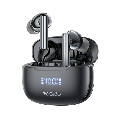 Casti wireless Yesido (TWS23), cu Noice Cancelling, Control tactil, Bluetooth V5.3, In-ear, 300mAh, negru