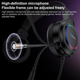 Casti gaming Yesido Wired Headphones (EK05), pentru Gaming, USB, cu Microphone, RGB LED Lights, negru