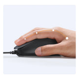 Mouse wireless UGREEN Wired Mouse MU007 (90789), USB, Ergonomic Design, Plug&Play, 1200DPI, 1.5m, negru