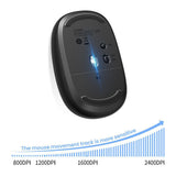 Mouse wireless UGREEN MU105 (90550), 800/1200/1600/2400 DPI, albastru