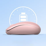 Mouse wireless UGREEN MU105 (90686), 800/1200/1600/2400 DPI, roz