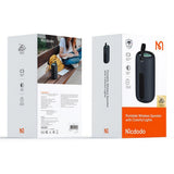 Boxa portabila Mcdodo Portabil (BS-1410), cu Colorful Lights, Bluetooth V5.3, 1200mAh, IPX4, negru