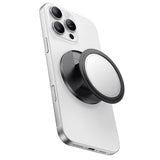 Suport de birou Mcdodo 2in1 Pliabil Magnetic Phone Stand (MR-7912), cu Integrat Makeup Mirror, Piele, negru