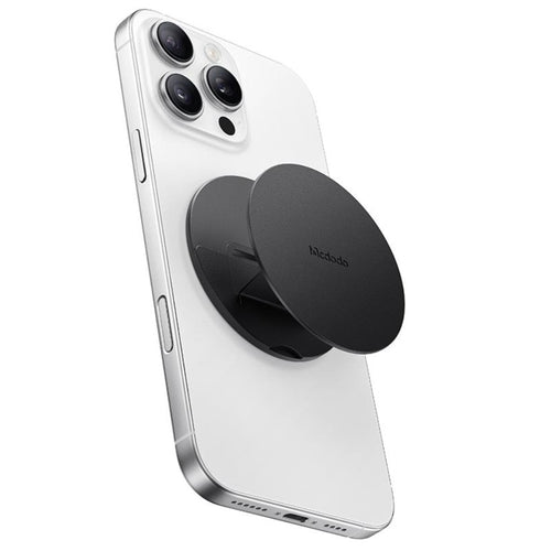 Suport de birou Mcdodo Pliabil Magnetic Phone Stand (MR-7910), cu Multi-Angle Support, Piele, negru