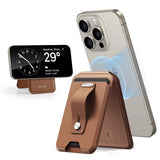 Portofel ESR Geo Magnetic Wallet Stand, maro