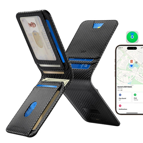 Portofel ESR Classic Geo Card Holder, negru