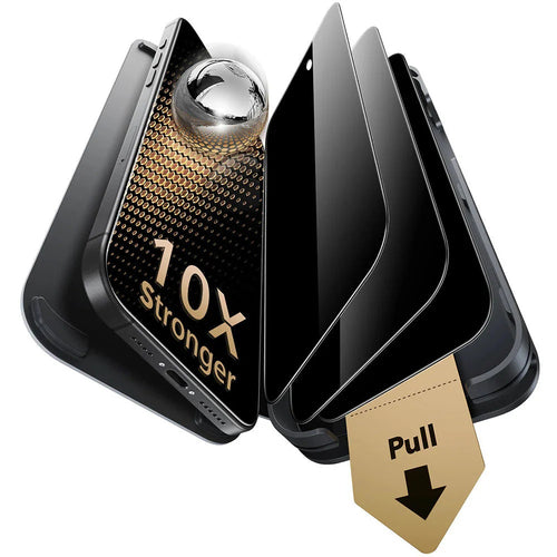 Folie de protectie pentru iPhone 16 Pro, ESR Corning Gorilla Glass UltraFit Privacy™ (3 pack)