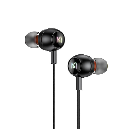Mcdodo Casti cu fir (HP-5830), Type-C, RGB Iluminare, Aluminium Alloy, Nylon, DAC, Design in-ear, 1.2m, Negru