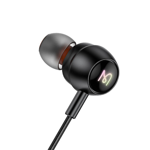 Casti cu Fir Mcdodo (HP-5830), Type-C, RGB Iluminare, Aluminium Alloy, Nylon, DAC, Design in-ear, 1.2m, Negru