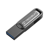 Techsuit Memory Stick THSM33 (THSM334256), USB 3.0 FlashDrive, 256GB, Zinc Alloy, Read 80M/s, Write 18M/s, Gri