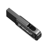 Techsuit Memory Stick THSM33 (THSM333128), USB 3.0 FlashDrive, 128GB, Zinc Alloy, Read 80M/s, Write 18M/s, Gri