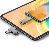Techsuit Memory Stick THSM19 (THSM19932), Dual-Interface USB 3.0, Type-C 32GB, High Speed FlashDrive, Gri