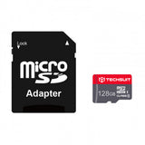 Techsuit Memory Card THCM26 (THCM269128), cu Adaptor, MicroSDHC, Class 10, 128GB, Rosu