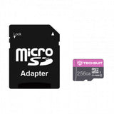 Techsuit Memory Card THCM27 (THCM27256), cu Adaptor, MicroSDHC, Class 6, 256GB, Mov