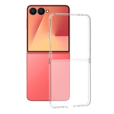 Husa pentru Samsung Galaxy Z Flip7, Techsuit Clear Silicone, transparenta