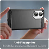 Husa pentru Xiaomi POCO F7, Techsuit Carbon Silicone, negru