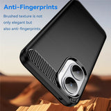 Husa pentru Xiaomi POCO F7, Techsuit Carbon Silicone, negru