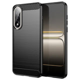 Husa pentru OnePlus Nord 5, Techsuit Carbon Silicone, negru