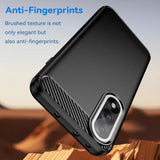 Husa pentru OnePlus Nord 5, Techsuit Carbon Silicone, negru