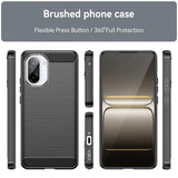 Husa pentru OnePlus Nord CE5, Techsuit Carbon Silicone, albastru