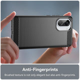 Husa pentru OnePlus Nord CE5, Techsuit Carbon Silicone, albastru