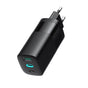 Incarcator retea Havit (UC10), 2x Type-C, USB, PD65W, Incarcare rapida, negru