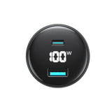 Incarcator auto Havit (CC100W), USB, Type-C, PD100W, PC, cu Afisaj digital, negru