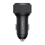 Incarcator auto Havit Incarcator Auto (CC2014), 2x Type-C, PD30W, 3A, PC, Aliaj aluminiu, negru