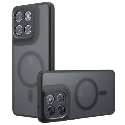 Husa pentru Motorola Moto G56, Techsuit PureFrost MagSafe, negru frost