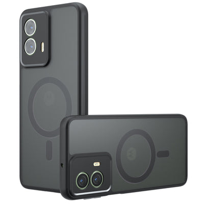 Husa pentru Motorola Edge 50 Fusion, Techsuit PureFrost MagSafe, negru frost