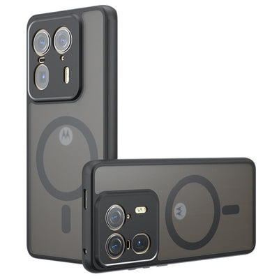 Husa pentru Motorola Edge 50 Ultra, Techsuit PureFrost MagSafe, negru frost