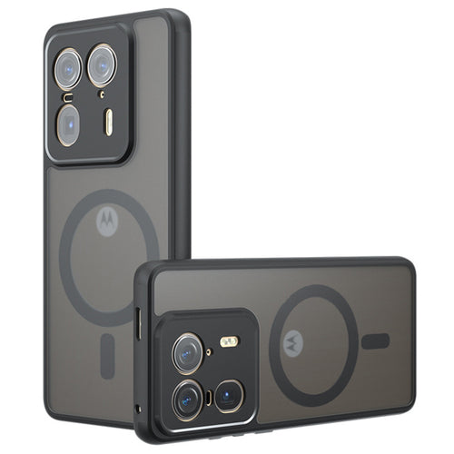 Husa pentru Motorola Edge 50 Ultra, Techsuit PureFrost MagSafe, negru frost