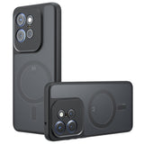 Husa pentru Motorola Edge 50 Pro, Techsuit PureFrost MagSafe, negru frost