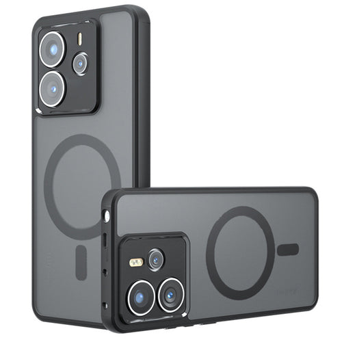 Husa pentru Xiaomi Redmi Note 14 5G, Techsuit PureFrost MagSafe, negru frost
