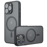 Husa pentru iPhone 14 Pro Max, Techsuit PureFrost MagSafe, negru frost