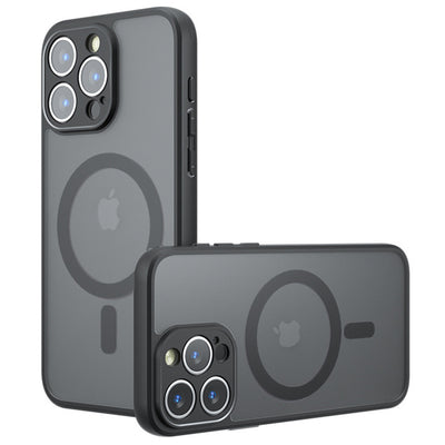 Husa pentru iPhone 14 Pro, Techsuit PureFrost MagSafe, negru frost