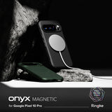 Husa pentru Google Pixel 10 Pro, Ringke Onyx MagSafe, verde