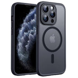 Husa pentru iPhone 11 Pro Max, Techsuit PureFrost MagSafe, negru frost