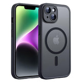 Husa pentru iPhone 14, Techsuit PureFrost MagSafe, negru frost