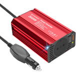 Techsuit Car Power Inverter FlexiCarVolt (IA1), Type-C, USB-A, Pocket Socket, PD65W, Rosu